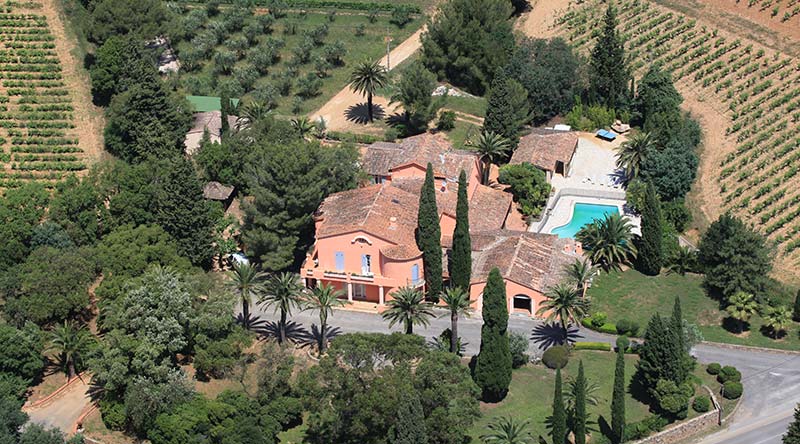 Vue aérienne Château Maravenne