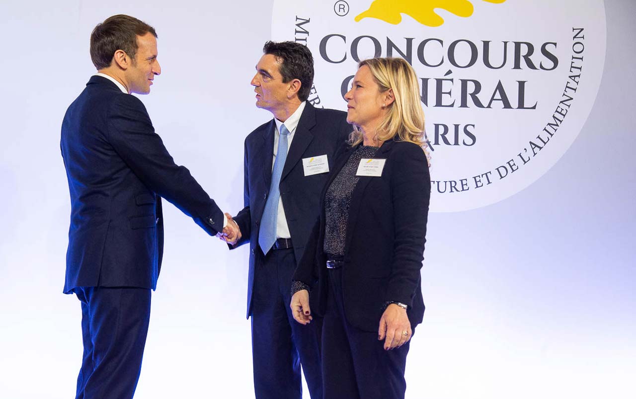 Hand-delivered by the President of the French Republic, Mr. Emmanuel Macron